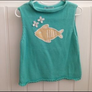 Lilly Pulitzer Girls size 6 fish appliqué