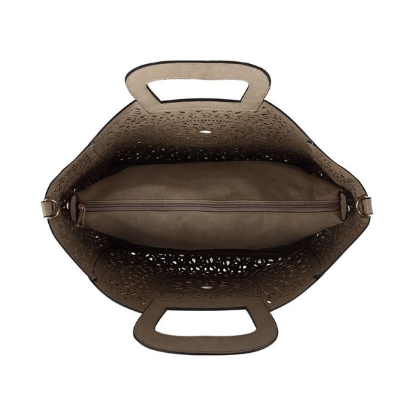 Nancy Laser Cutout Tote - Picture 3 of 4