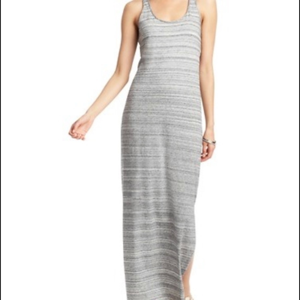 NWOT LOFT space dye cotton crisscross maxi dress