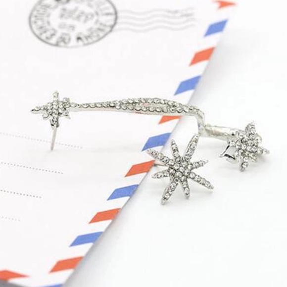 !! 2 LEFT !!   Star Earring Cuff Ear Climber - Picture 2 of 3