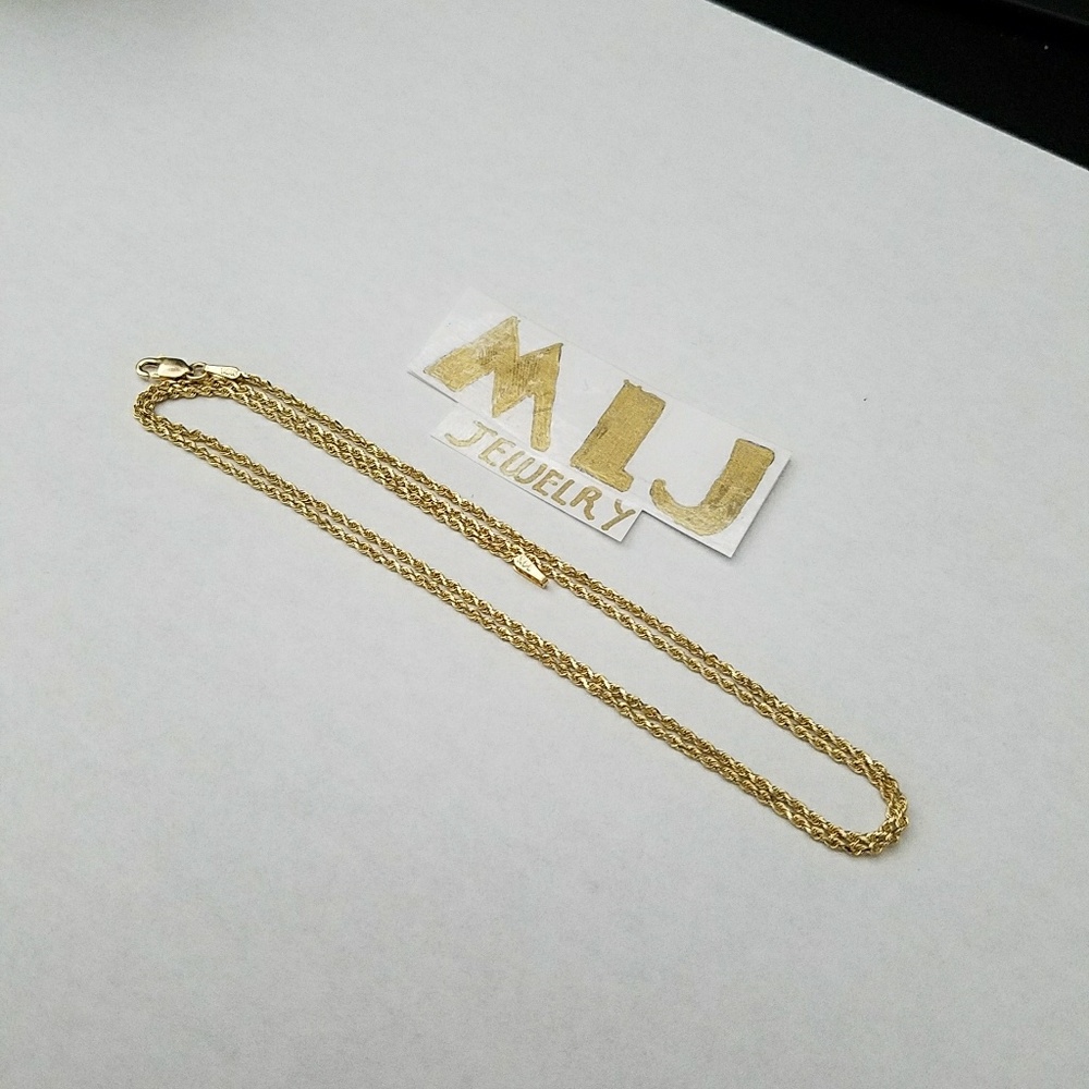 14k REAL SOLID GOLD! ! ! (Rope Chain)