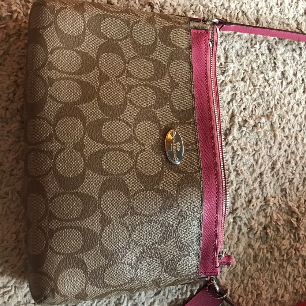 Coach pink spring purse
