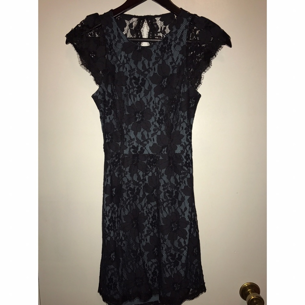 BCBG open back lace dress