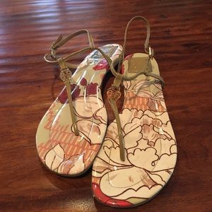Tory Burch floral sandal
