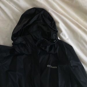 Columbia woman's rain jacket Large Black