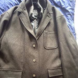Jos A. Bank wool peacoat. Men's XL dark brown Jos A. Bank wool peacoat. Men's XL dark brown