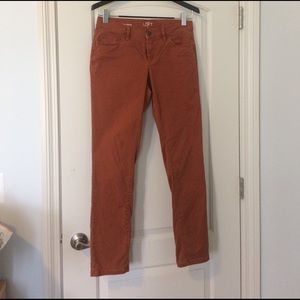 LOFT skinny jeans, orange