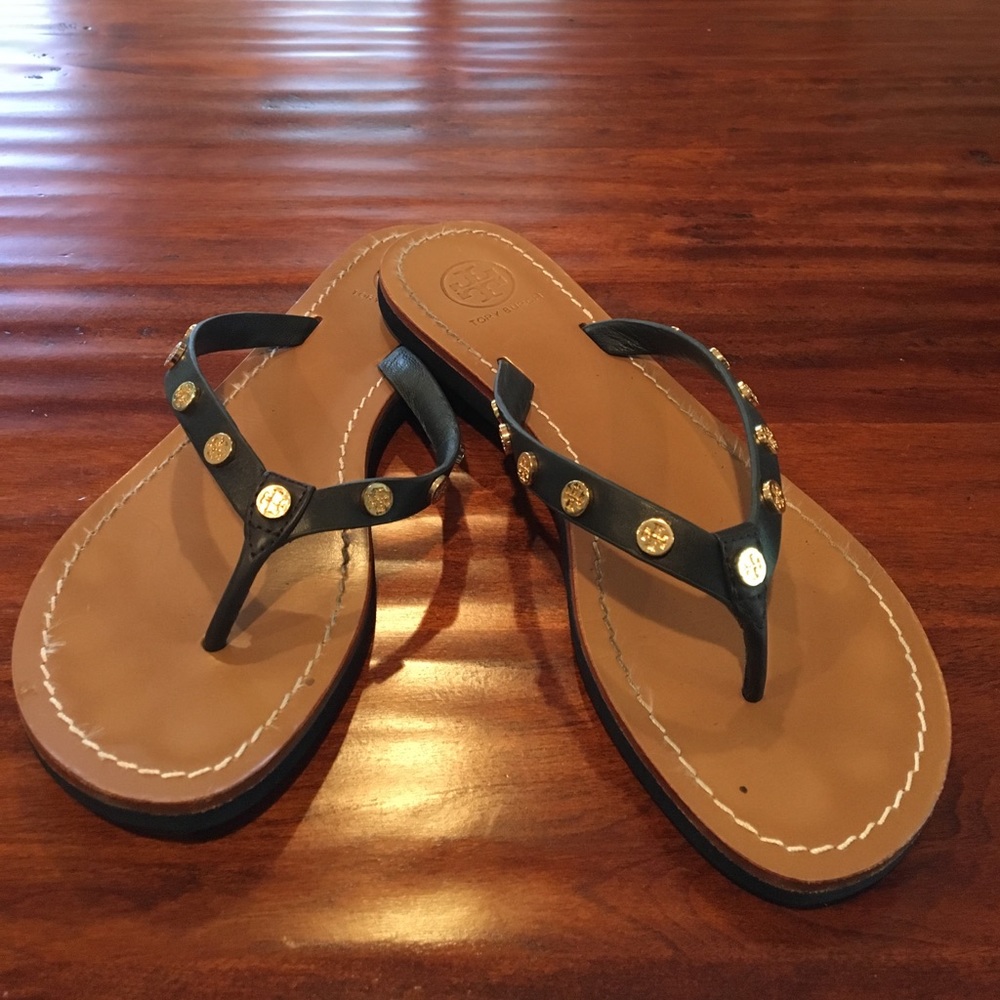 Tory Burch navy blue sandal
