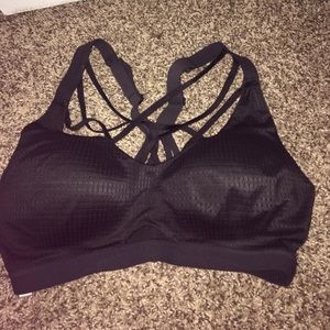 STRAPPY BLACK Victoria's Secret SPORT bra crop top