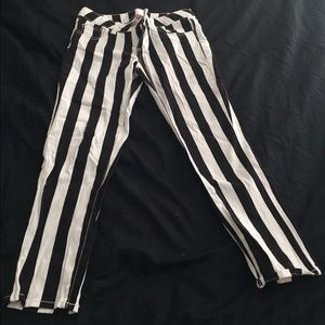 Black and white pants