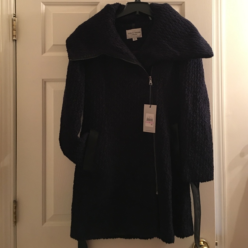 Cole Haan navy blue coat