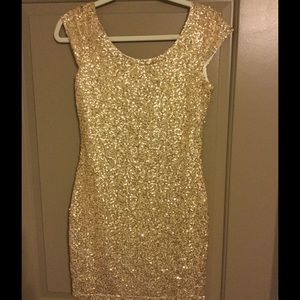 H&M Divided Gold Dress