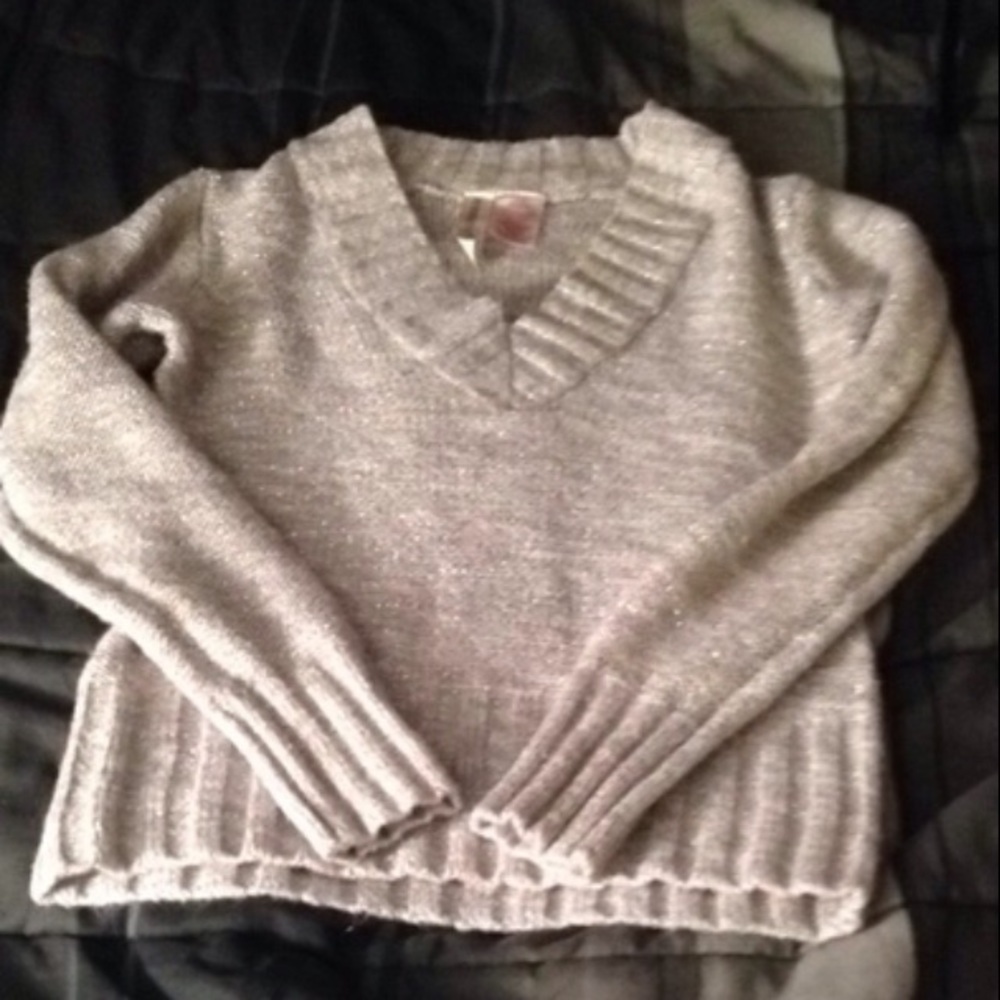 Silver knit sweater