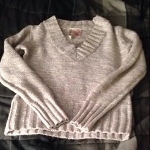 Silver knit sweater