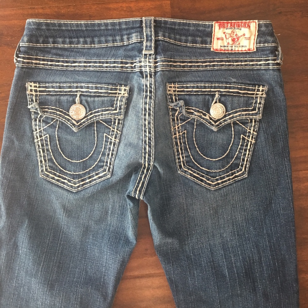 True religion women's blue jeans size 28 - Picture 6 of 8