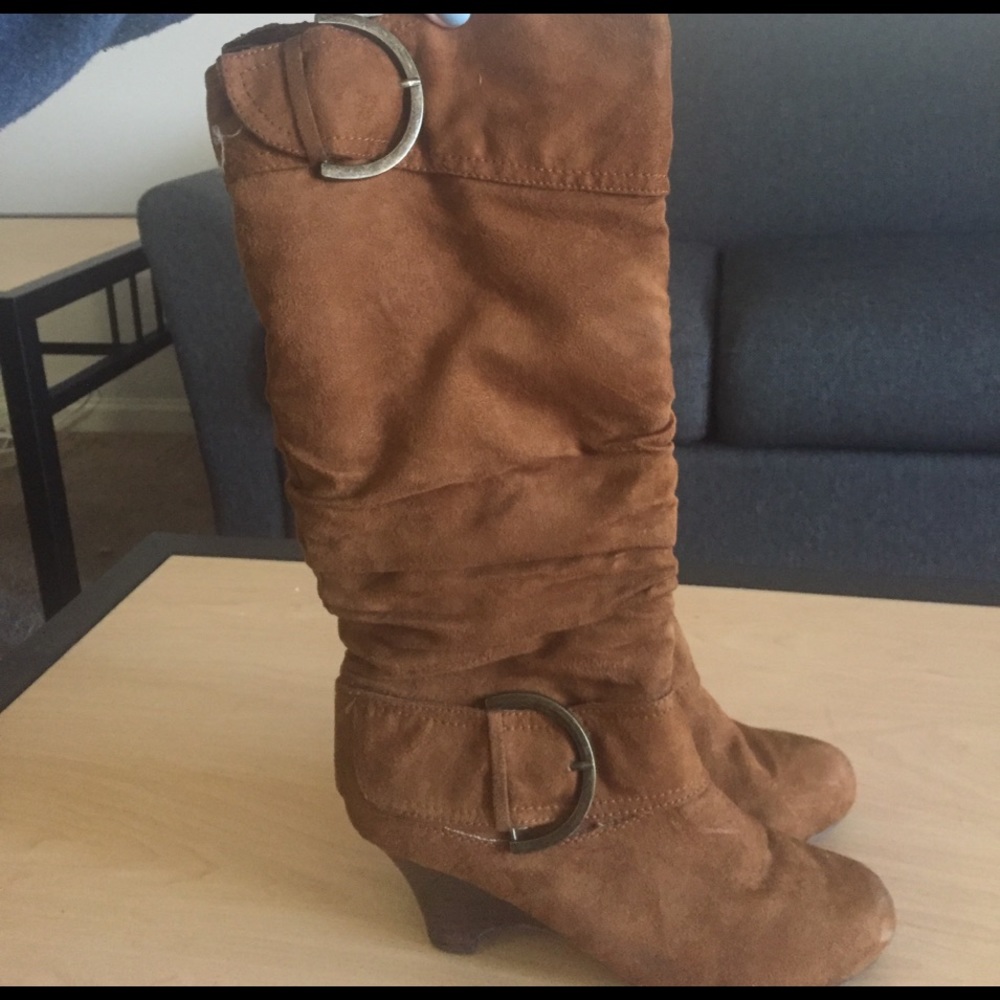 Gently worn below the knee boots