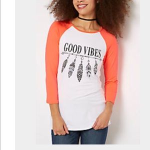 Rue21 'Good Vibes' Tee NWT size M
