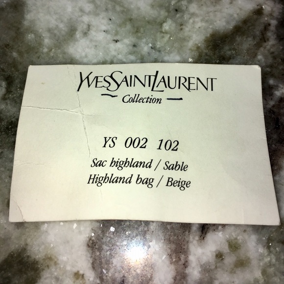 + SOLD + YVES SAINT LAURENT YSL Highland Bag Purse - Picture 8 of 8