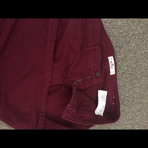 Maroon hollister skinny jeans
