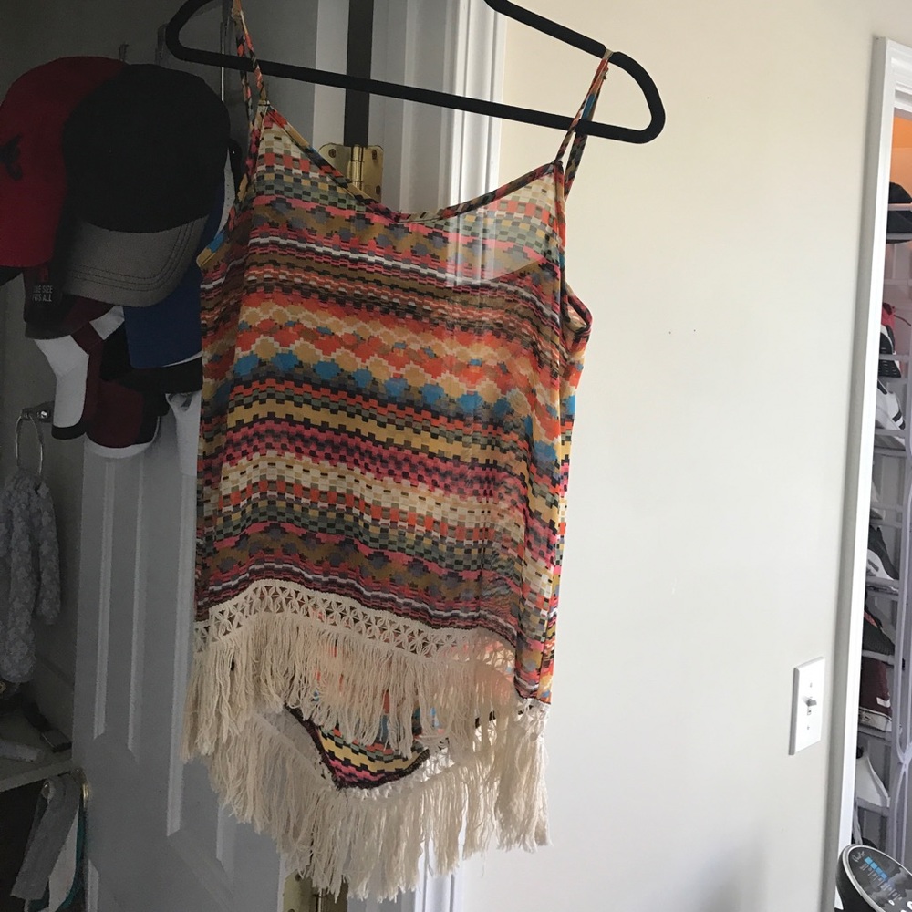 Fringe tank top