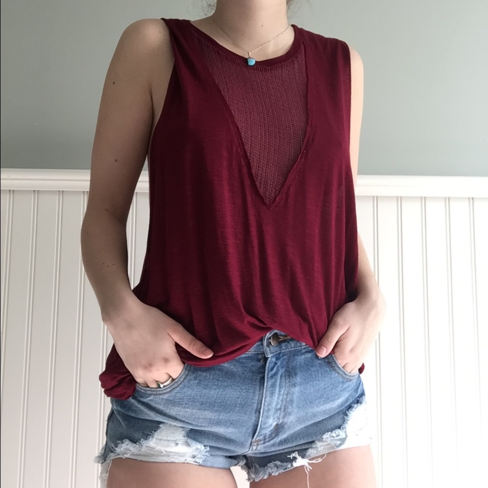 LF (Emma and Sam) mesh insert tank top