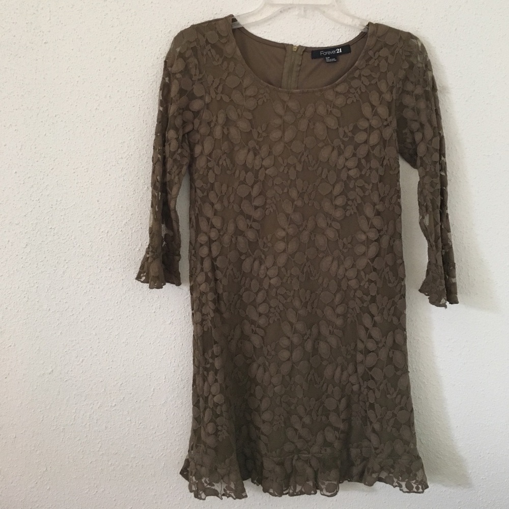 Forever 21 Olive Green Dress