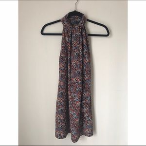 Zara high neck with tie dress