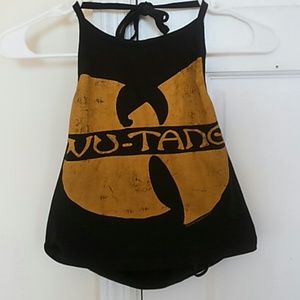 Wutang backless Crop Top