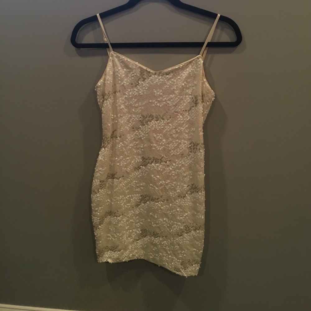 Ivory sequin dress