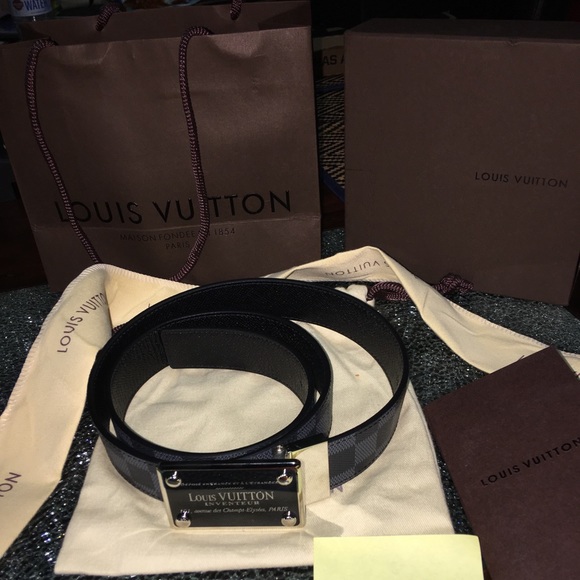 100% Authentic Rare Louis Vuitton belt size 32-34 - Picture 2 of 4