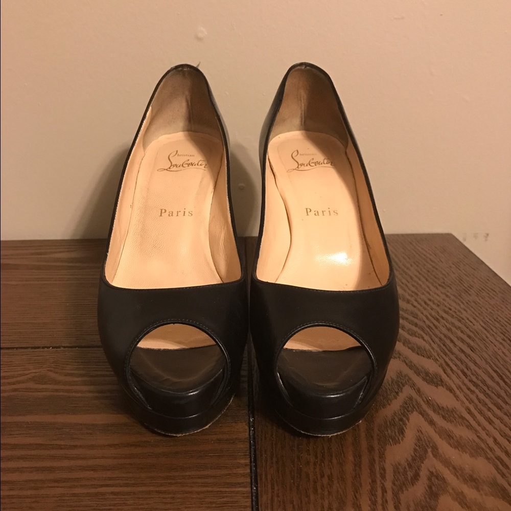 Christian Louboutin Peep Toe Pumps