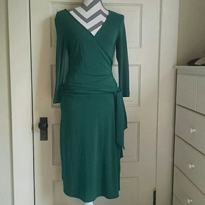 Bcbg maxazaria surplus faux wrap dress M