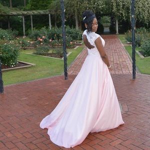 Pink prom dress. Size 6. Worn only once.