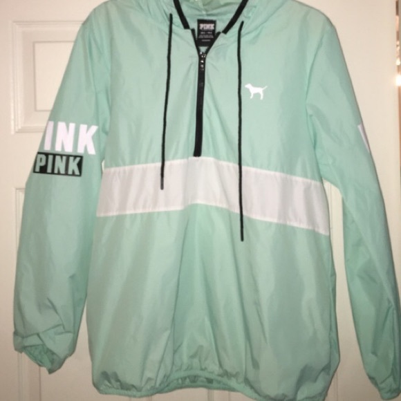 mint green windbreaker