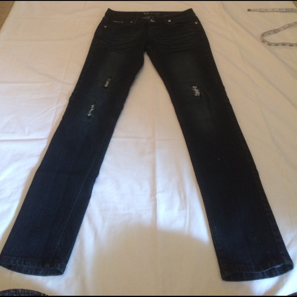 Black jeweled jeans