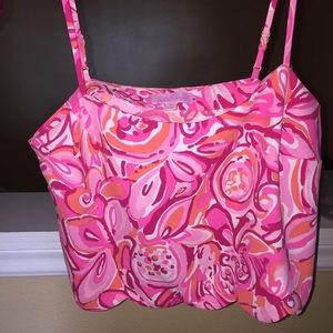 Lilly Pulitzer flowy crop top