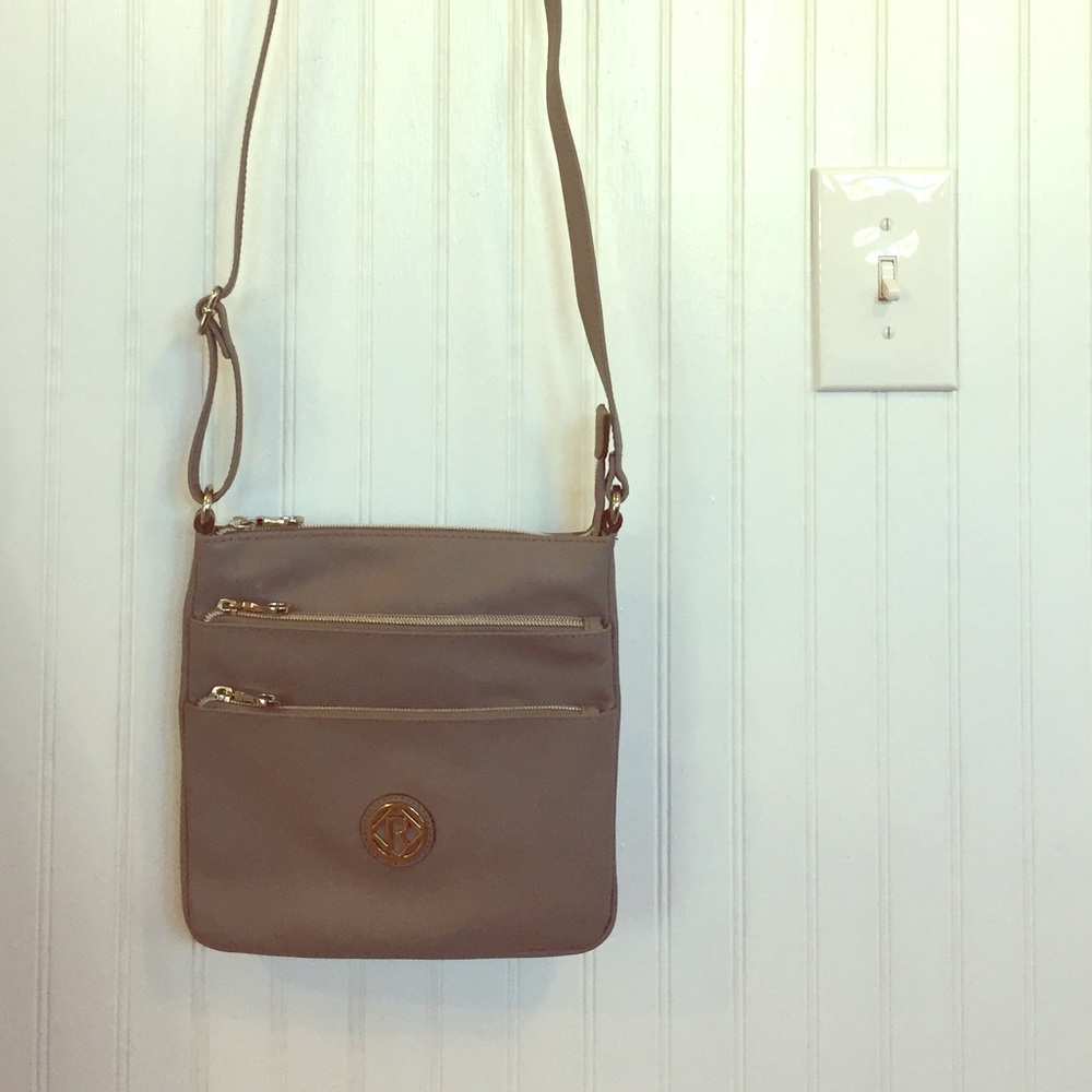 Grey Silver Relic crossbody shoulder bag