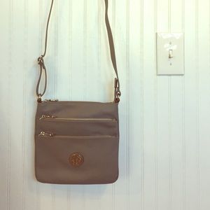 Grey Silver Relic crossbody shoulder bag