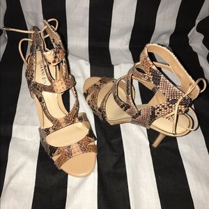 Snakeskin heels