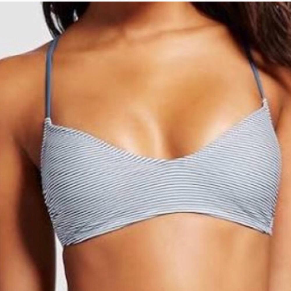 Seersucker Bathing Suit Top