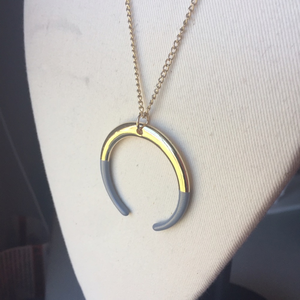 J crew half circle pendant