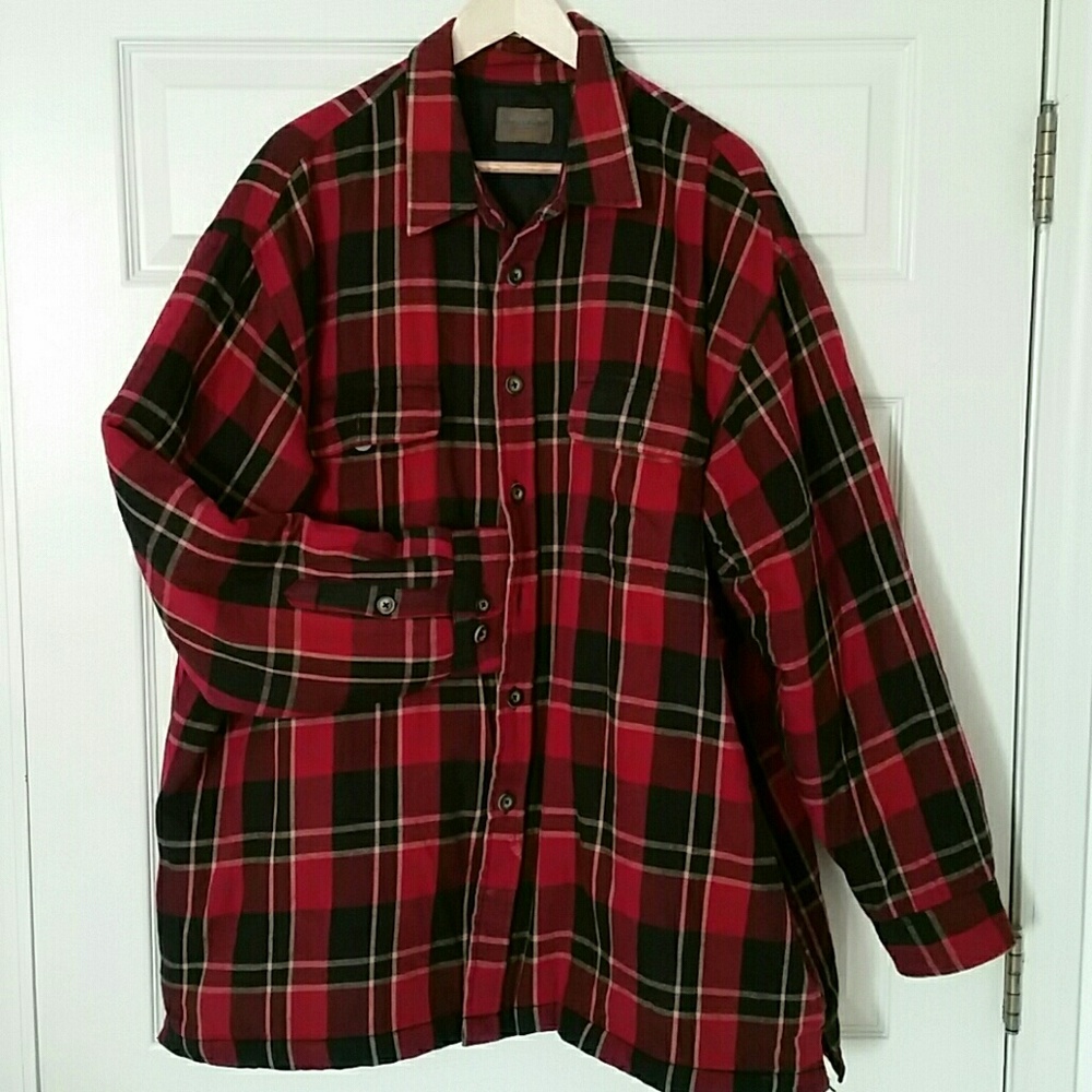 Flannel Style Shirt Jacket