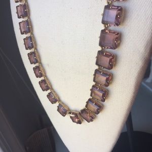 J crew burgundy stone necklace