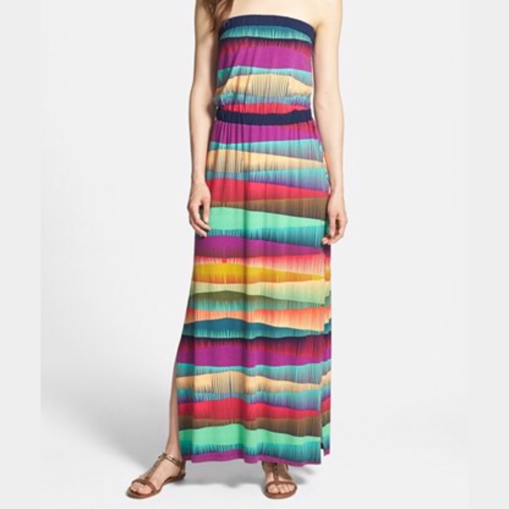 Trina Turk Clarisse Striped Maxi Dress