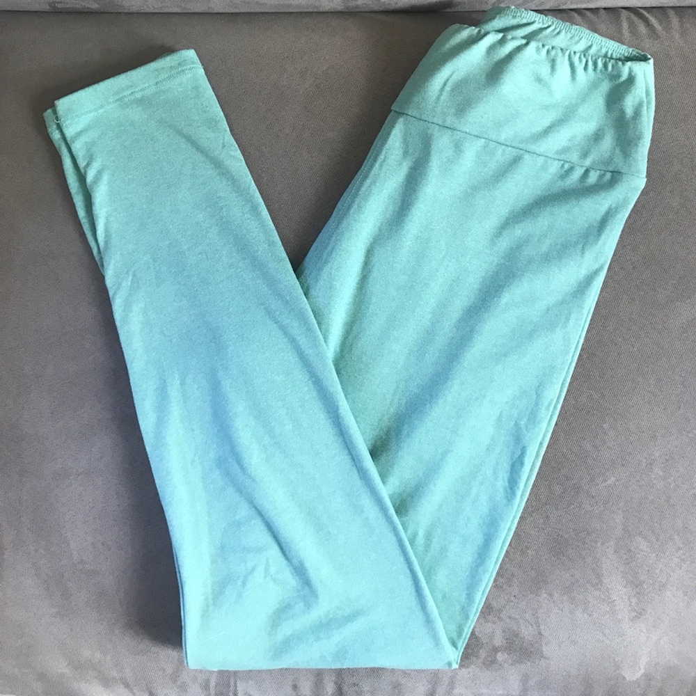 Pale Heather Green OS Lularoe Leggings