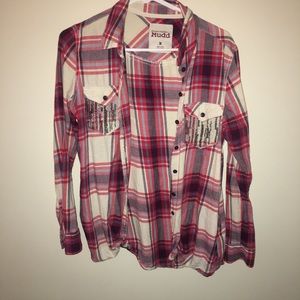Flannel with sequin pockets!