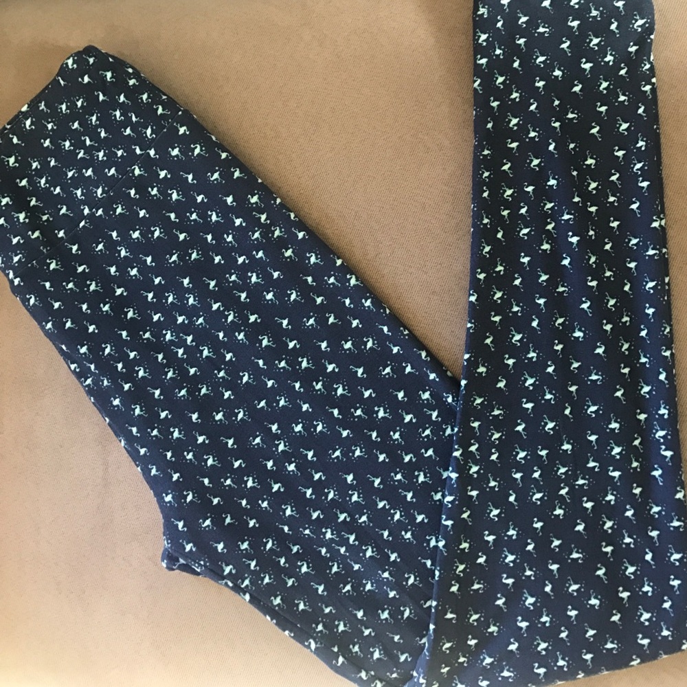 Navy and light blue flamingos! HTF unicorn NWT!