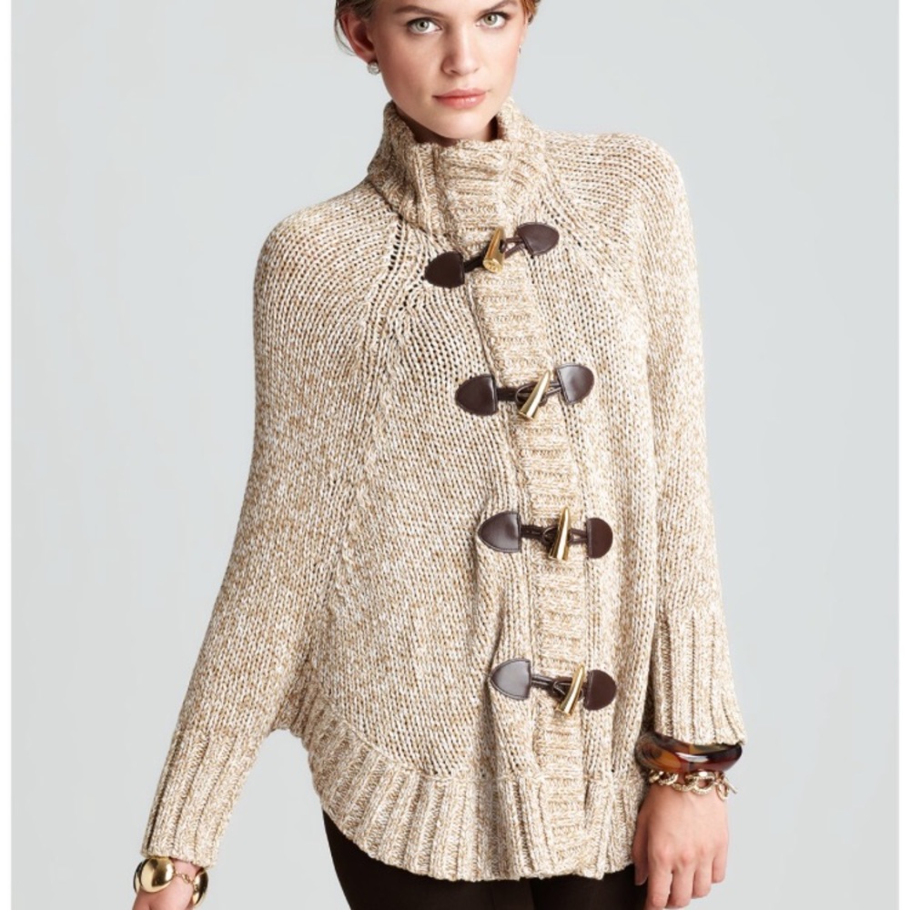 Michael Kors Toggle Cape Sweater