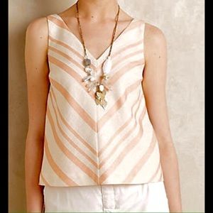 Anthropologie HD in Paris Peach Chevron Top