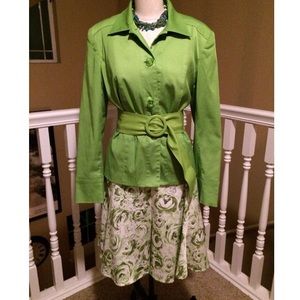EUC Spring Green Lined Jacket - 12